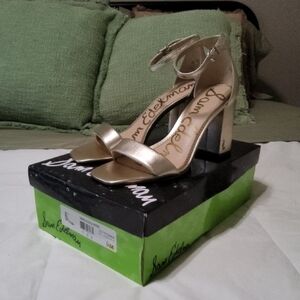 Sam Edelman Metallic Gold Heels